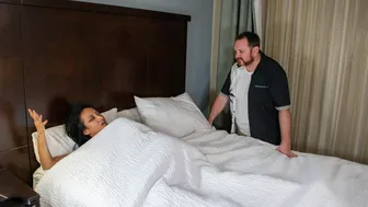 Roommate’s Lingerie Saves Her Dish-Spawning Ass with a Tiny Dick Blowjob