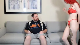 TV Repair Turns Into a Humiliating Encounter and a Quick Handjob