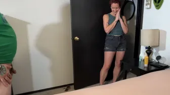 Dad's Girlfriend Decides To Play With My Small Little Dick