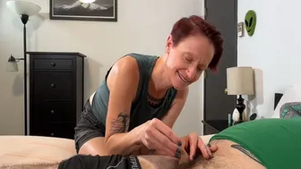 Dad's Girlfriend Decides To Play With My Small Little Dick